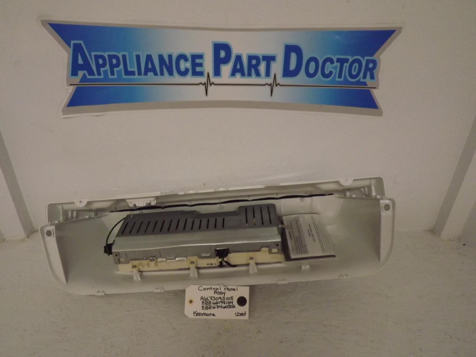 Kenmore Washer AGL73093105 EBR62198104 EBR67460502 Control Panel Assy Used Kenmore Washer AGL73093105 EBR62198104 EBR67460502 Control Panel Assy Used